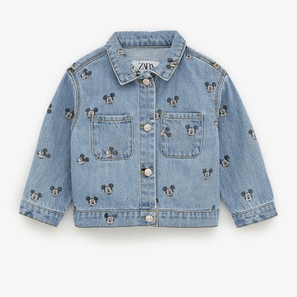 mickey mouse jean jacket zara